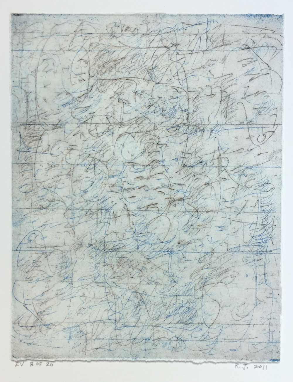 Robert C. Jones, EV, 2011, edition 8/20, etching, 10 x 7.75 inches, $600.