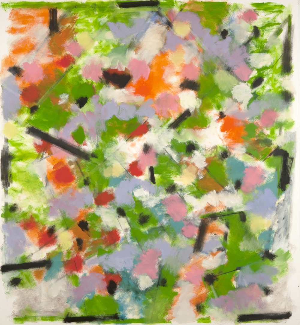 Robert C. Jones, Garden, 2015, oil on canvas, 60 x 55 inches, (SOLD)