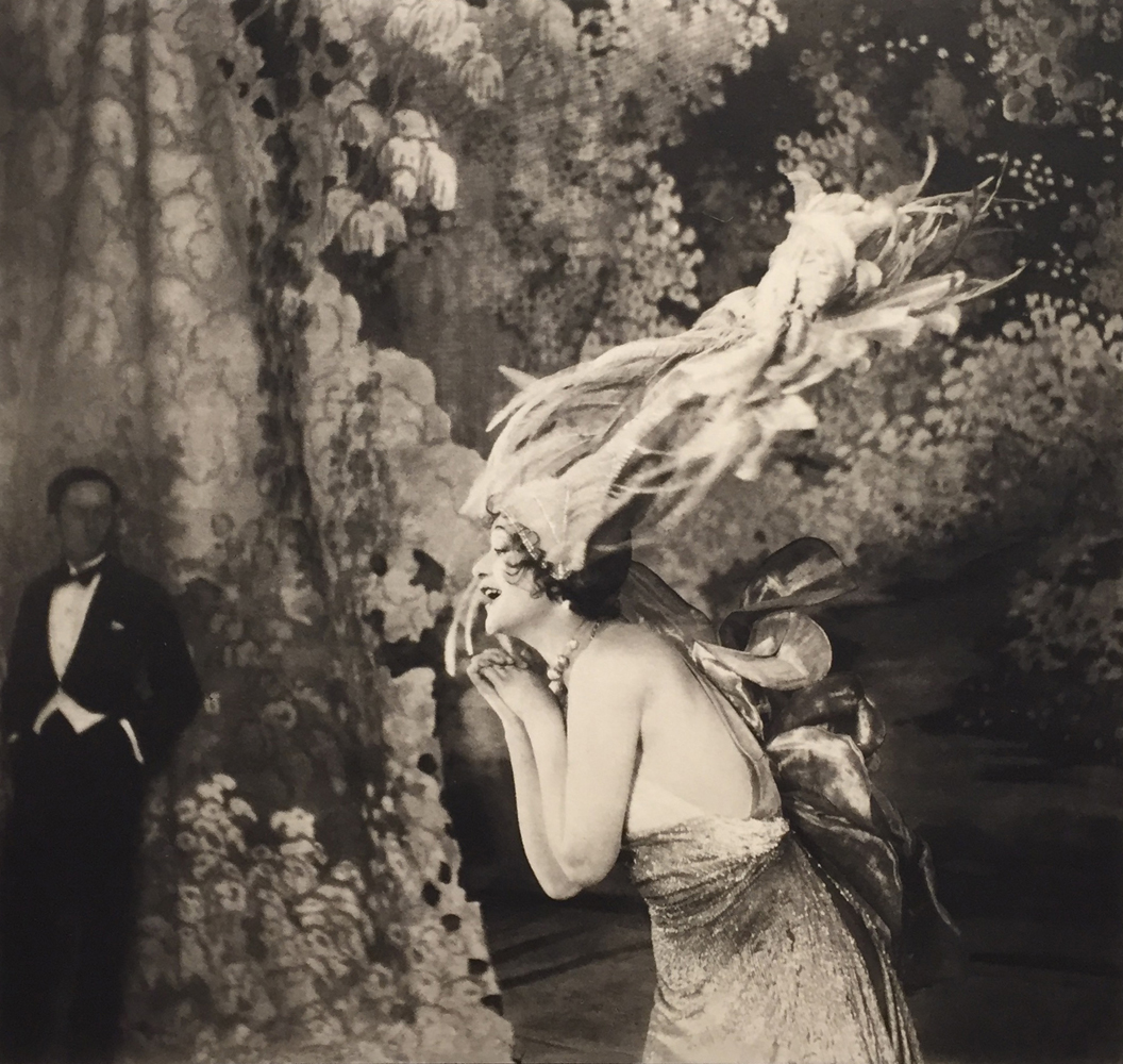 Jacques-Henri Lartigue, Gaby Deslys at the Casino Paris during the filming of `Bouclette’, Paris, February, 1918, platinum print, 19 x 15 inches (paper size), edition of 35