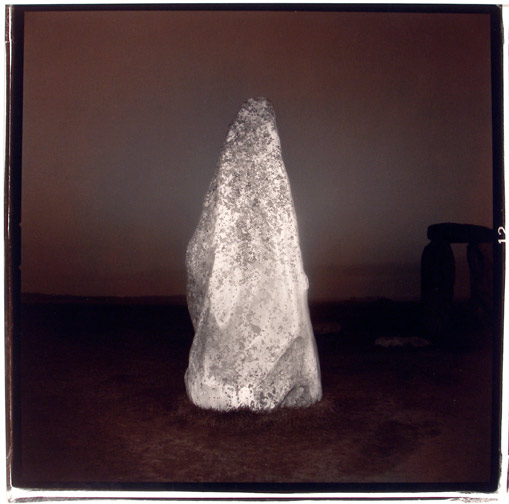 Richard Misrach, Untitled (Stonehenge #1) 1976, split-toned gelatin silver print, 15 x 15 inches, signed (SOLD)