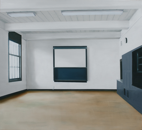 Thuy-Van Vu, Classroom (Former P.S), 2014 oil on canvas, 42 x 46 inches, $4,500.