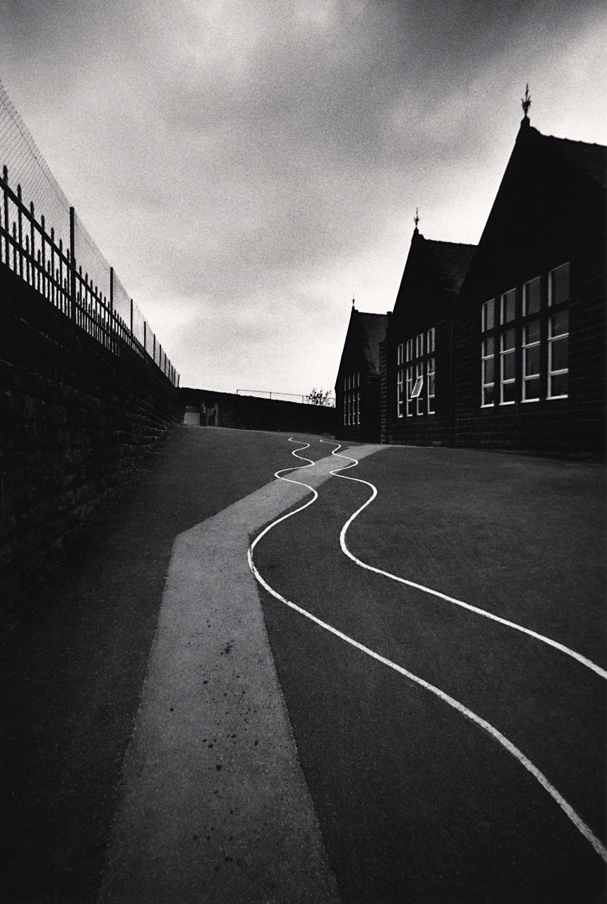 Michael Kenna, School Yard, Heptonstall, Yorkshire, England, 1983